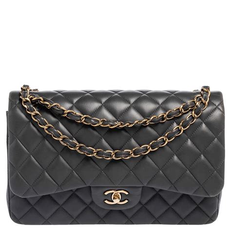 chanel grey jumbo|Chanel flap bags.